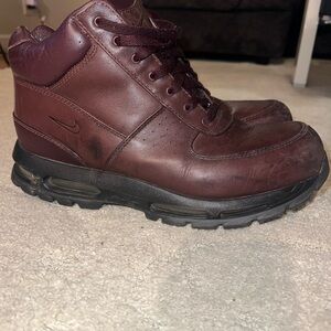 Nike Air Max Goadome Men's Deep Burgundy Leather Boots